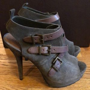 Schutz suede cut out bootie
